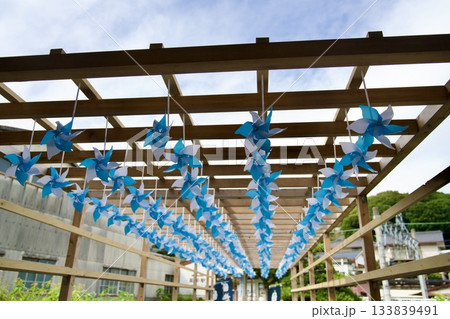 箱根登山鉄道風祭駅の風車 箱根登山鉄道風祭駅の風車 133839491