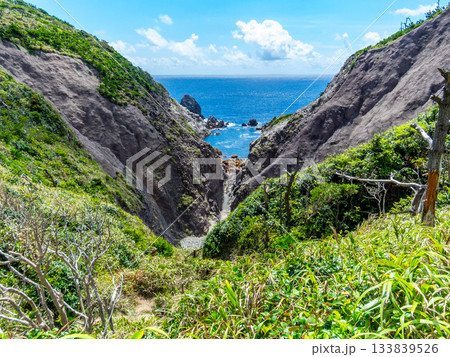 式根島の風情豊かな温泉の景色　地鉈温泉 133839526