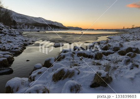 Norwegian winter landscape Norwegian winter landscape 133839603