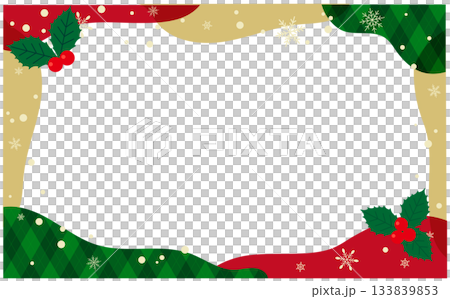 聖誕主題裝飾邊框背景插圖 133839853