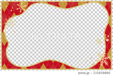 Chic Christmas frame background illustration Chic Christmas frame background illustration 133839860