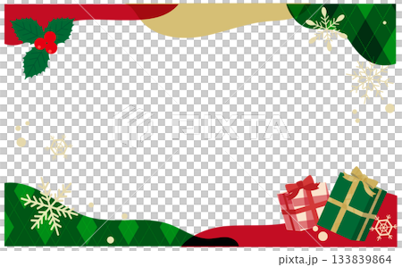 成人聖誕節彩色邊框背景插圖 133839864