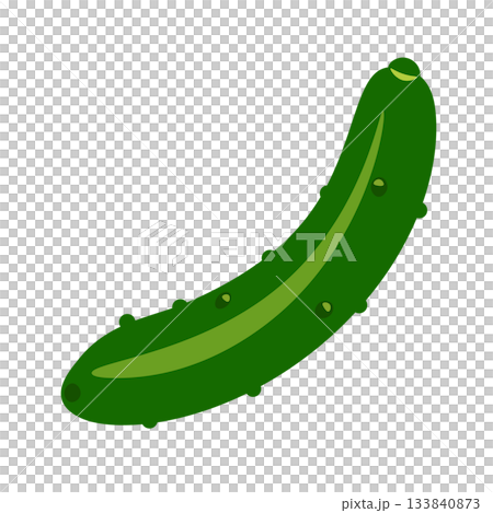 Simple cucumber illustration 133840873