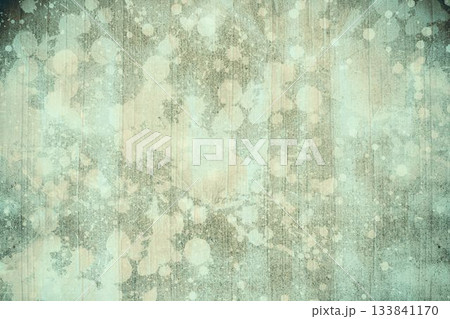 Close-up grunge design wall surface is revealing teal and beige paint with peeling areas and cracks Close-up grunge design wall surface is revealing teal and beige paint with peeling areas and cracks 133841170