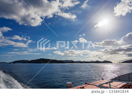 クイーンざまみ3に乗って座間味港から那覇泊港へ向かう座間味島座間味港 沖縄県島尻郡慶良間諸島2025 クイーンざまみ3に乗って座間味港から那覇泊港へ向かう座間味島座間味港 沖縄県島尻郡慶良間諸島2025 133841834
