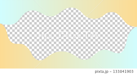 Gentle wave frame material in pastel colors 133841903