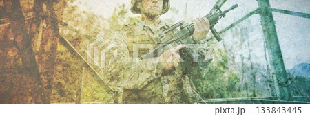 Military training in the camp Military training in the camp 133843445