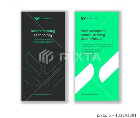Vertical Banner Featuring Clean Modern Smart...のイラスト素材 [133843891] - PIXTA