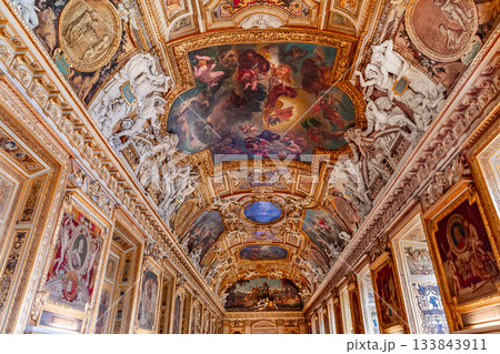 Gallery of Apollon,Le Louvre museum, Paris, France 133843911