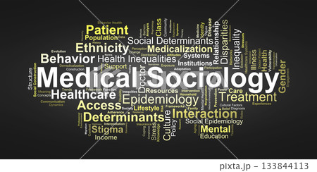 Medical Sociology Word Cloud. Core Terms on Social Factors Shaping Health Outcomes Medical Sociology Word Cloud. Core Terms on Social Factors Shaping Health Outcomes 133844113