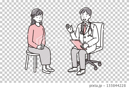 医師と患者の会話 133844228