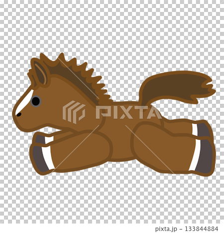 Stuffed horse illustration 133844884