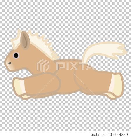 Stuffed horse illustration 133844889