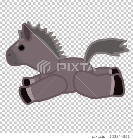 Stuffed horse illustration 133844891