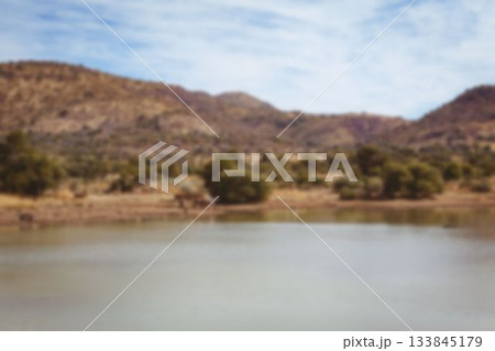 Scenic view of lake against sky 133845179