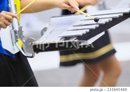 マーチングバンド　パレード　楽器 133845489