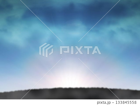 Silhouette field against blue sky Silhouette field against blue sky 133845558