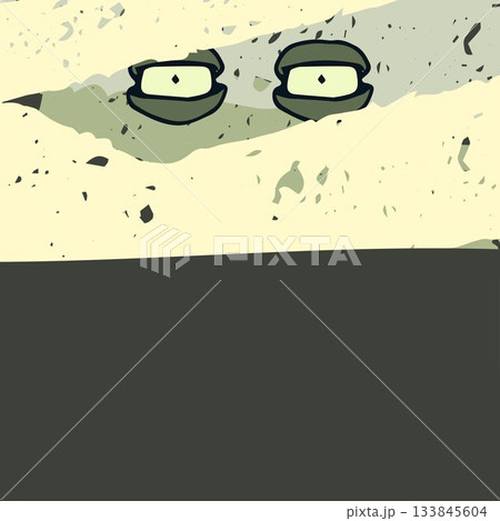 Illustration of spooky eyes 133845604