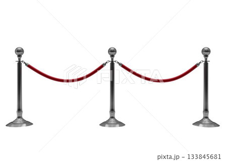 Close up of queue barrier Close up of queue barrier 133845681