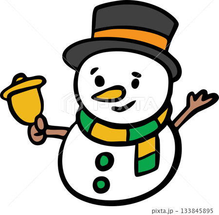 Cute Christmas Santa and Snowman Cartoon Icon Set Cute Christmas Santa and Snowman Cartoon Icon Set 133845895