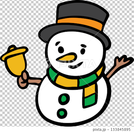 Cute Christmas Santa and Snowman Cartoon Icon Set Cute Christmas Santa and Snowman Cartoon Icon Set 133845895