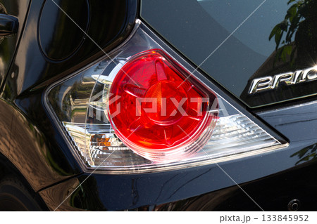 Car tail lights isolated on white background Car tail lights isolated on white background 133845952