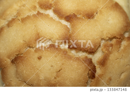 Close up of home made bread roll texture tiger pattern 133847148