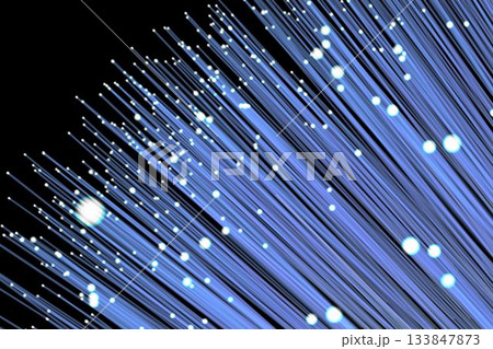 Blue illuminated fiber optics 133847873