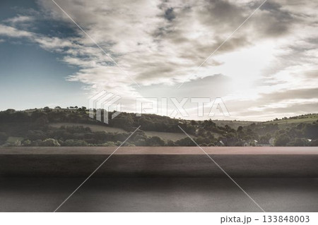 View of landscape from balcony 133848003