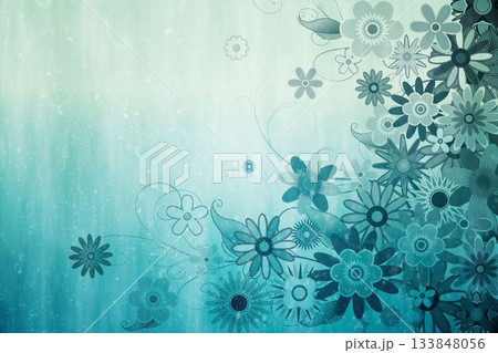 Digitally generated girly floral design Digitally generated girly floral design 133848056