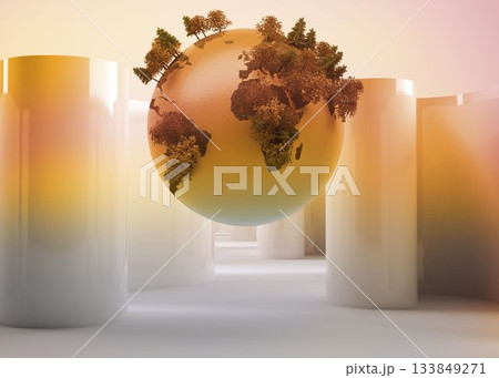 Globe on abstract background Globe on abstract background 133849271