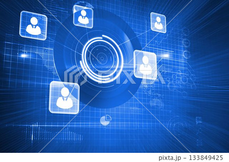 Futuristic technology interface 133849425