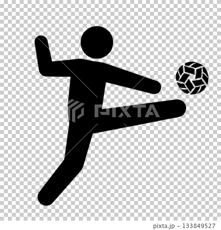 Pictogram of a person playing sepak takraw Pictogram of a person playing sepak takraw 133849527