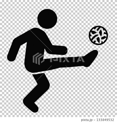 Pictogram of a person playing sepak takraw Pictogram of a person playing sepak takraw 133849532