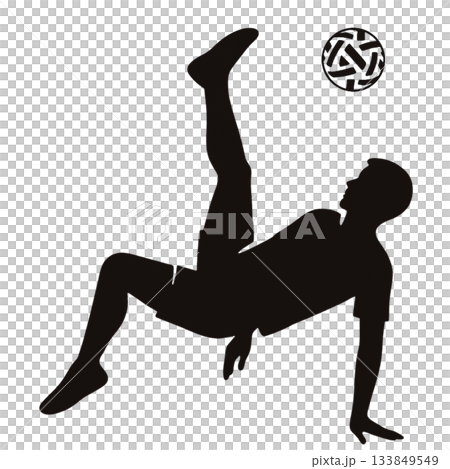 一個男人打藤球的剪影 133849549