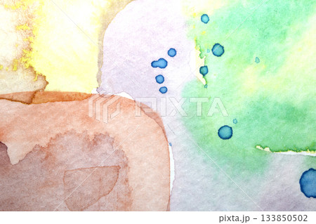 A Colourful Watercolour Paint Brush Stroke for Background A Colourful Watercolour Paint Brush Stroke for Background 133850502