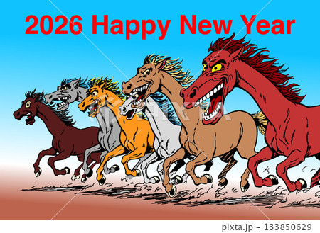 競走馬 2026年賀 競走馬 2026年賀 133850629