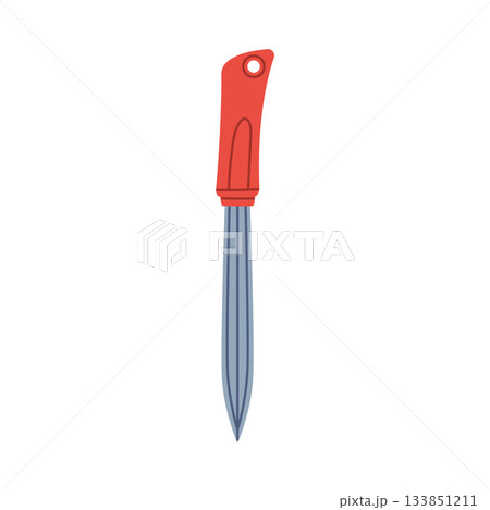 Knife as Self-defense Tool and Equipment for Protection Vector Illustration 133851211