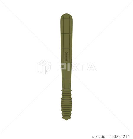 Baton as Self-defense Tool and Equipment for Protection Vector Illustration Baton as Self-defense Tool and Equipment for Protection Vector Illustration 133851214