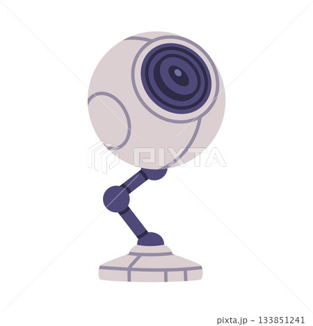 Wireless Security Camera as Closed-circuit Television Transmitting Video and Audio Signal Vector Illustration Wireless Security Camera as Closed-circuit Television Transmitting Video and Audio Signal Vector Illustration 133851241