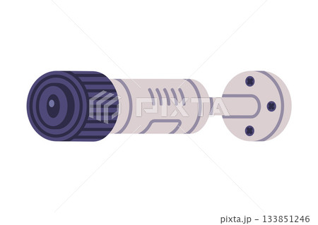 Wireless Security Camera as Closed-circuit Television Transmitting Video and Audio Signal Vector Illustration Wireless Security Camera as Closed-circuit Television Transmitting Video and Audio Signal Vector Illustration 133851246