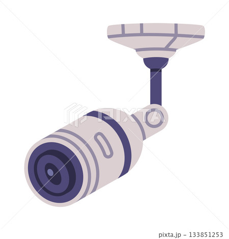 Wireless Security Camera as Closed-circuit Television Transmitting Video and Audio Signal Vector Illustration Wireless Security Camera as Closed-circuit Television Transmitting Video and Audio Signal Vector Illustration 133851253