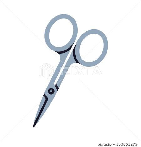 Pair of Scissors for Manicure as Hand-operated Shearing Tool Vector Illustration Pair of Scissors for Manicure as Hand-operated Shearing Tool Vector Illustration 133851279