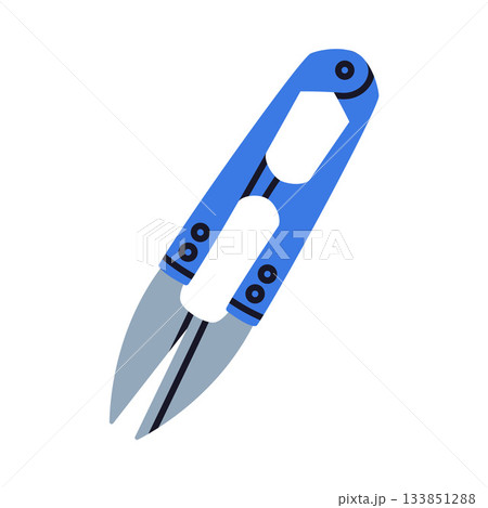 Pair of Scissors for Tailor as Hand-operated Shearing Tool Vector Illustration Pair of Scissors for Tailor as Hand-operated Shearing Tool Vector Illustration 133851288