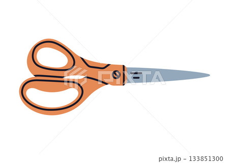 Pair of Scissors as Hand-operated Shearing Tool Vector Illustration Pair of Scissors as Hand-operated Shearing Tool Vector Illustration 133851300