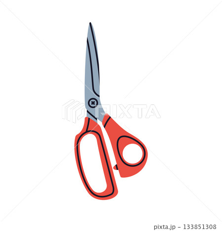 Pair of Scissors as Hand-operated Shearing Tool Vector Illustration Pair of Scissors as Hand-operated Shearing Tool Vector Illustration 133851308