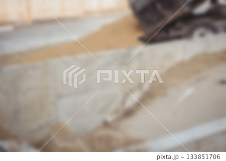 Machine on construction site Machine on construction site 133851706