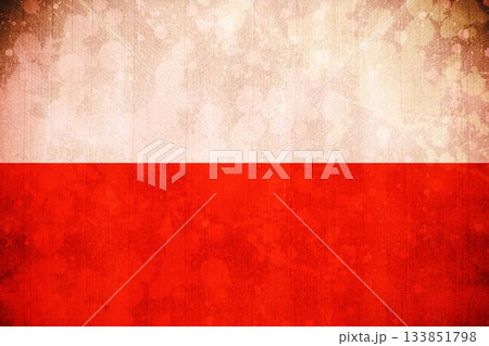 Digitally generated image of polish flag 133851798
