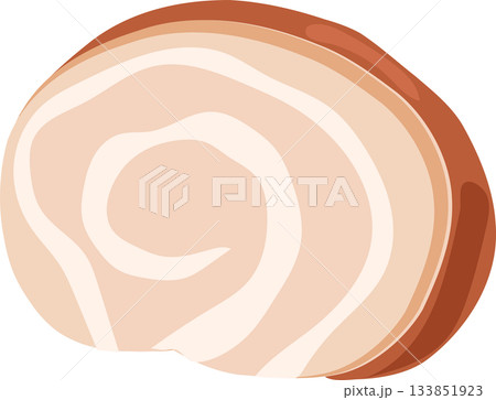ramen topping chashu pork slice 133851923