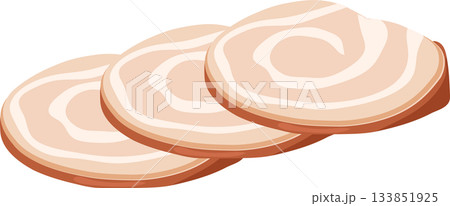 japanese chashu pork slices for ramen ingredient and asian cuisine 133851925